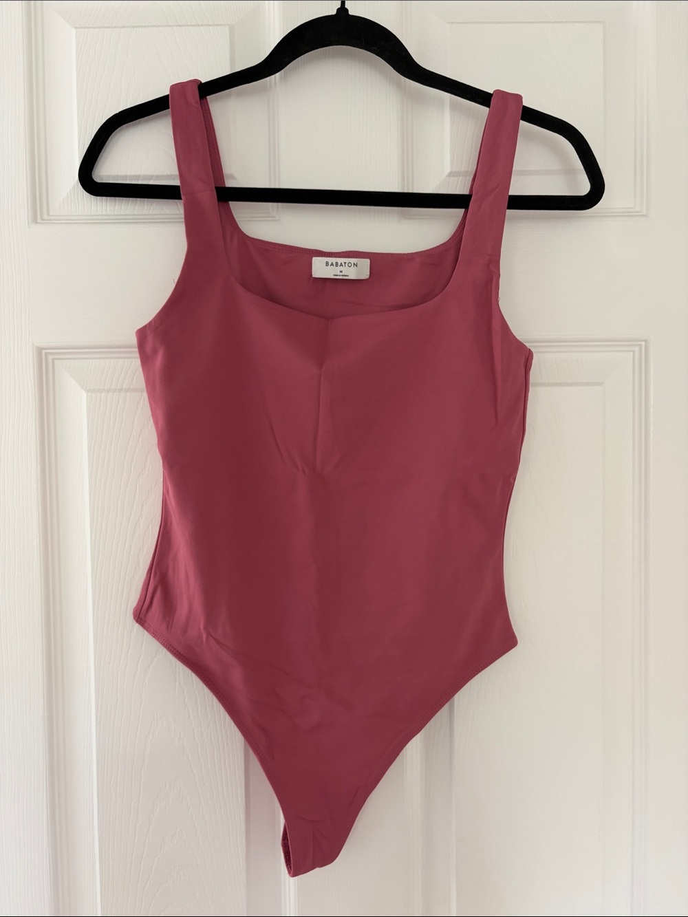 Babaton Rose-Mauve Square Neck Bodysuit